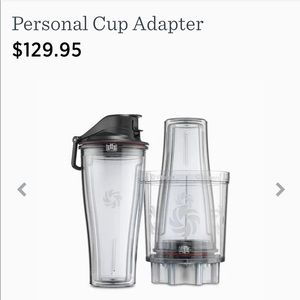 Vitamin Personal Cup (2) and adapter (1) *NEW*
